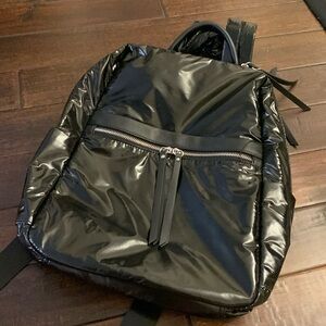Kenneth Cole New York Black Shiny Backpack